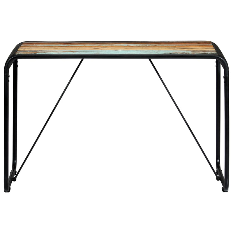 vidaXL tömör újrahasznosított fa étkezőasztal 118 x 60 x 76 cm