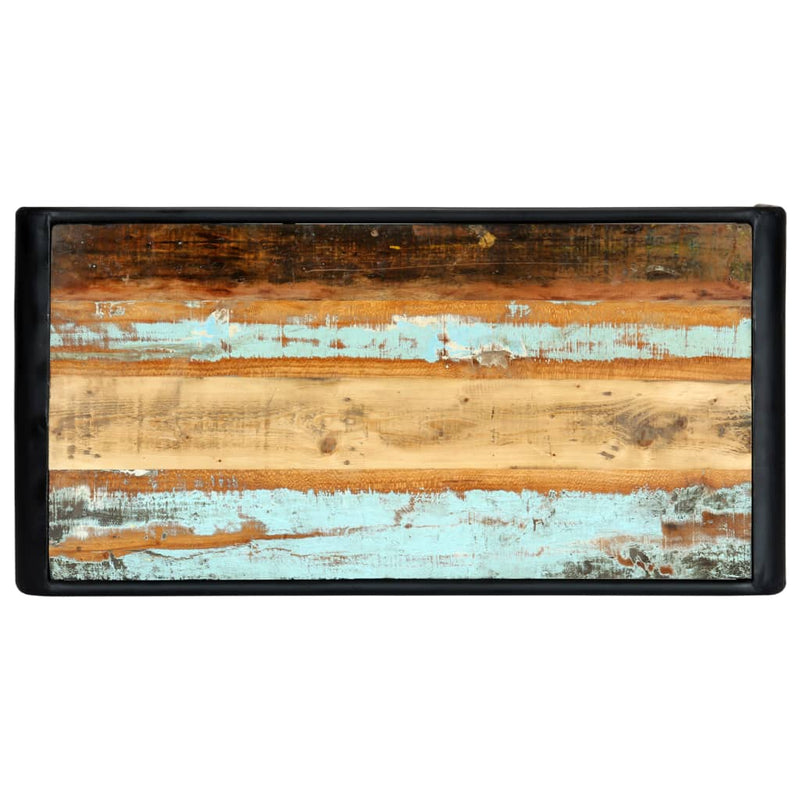 vidaXL tömör újrahasznosított fa étkezőasztal 118 x 60 x 76 cm