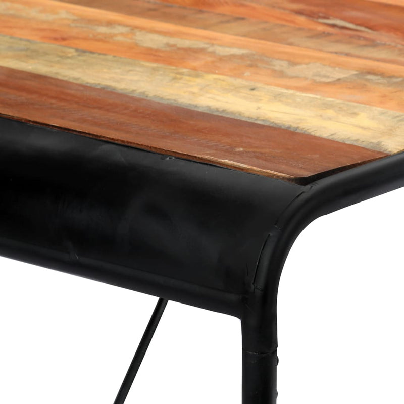 vidaXL tömör újrahasznosított fa étkezőasztal 118 x 60 x 76 cm