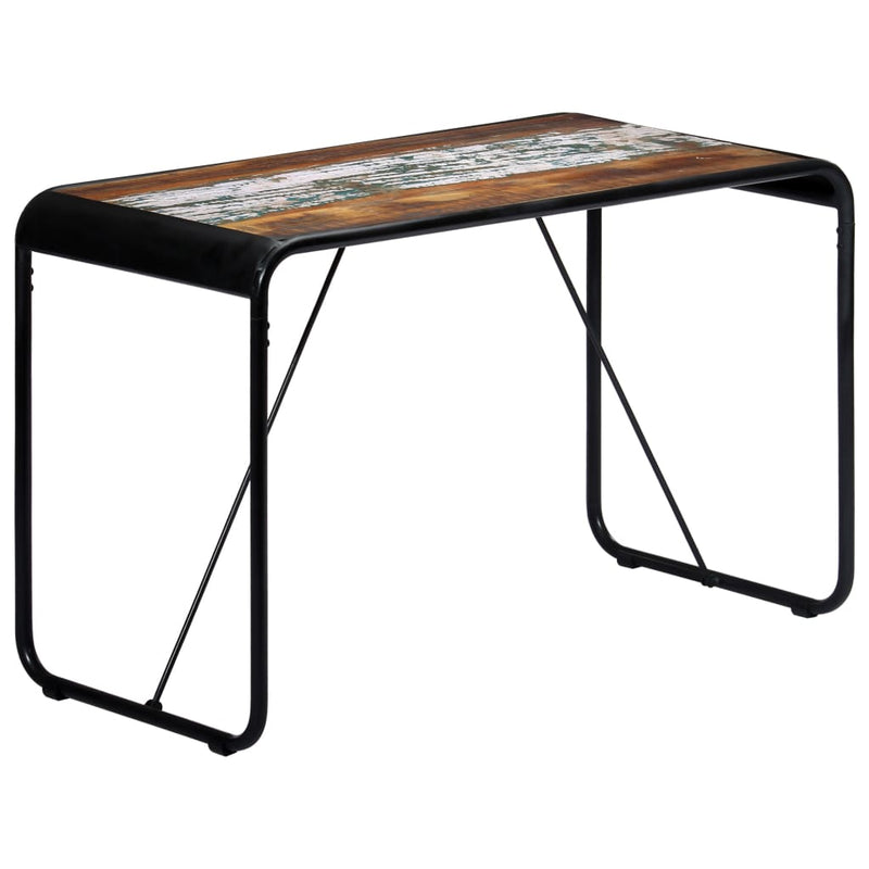 vidaXL tömör újrahasznosított fa étkezőasztal 118 x 60 x 76 cm