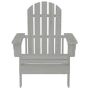 vidaXL szürke fa kerti szék