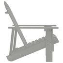 vidaXL szürke fa kerti szék