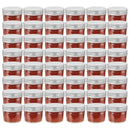 vidaXL 48 db 110 ml-es befőttesüveg ezüstszínű tetővel