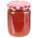 vidaXL 96 db 230 ml-es befőttesüveg piros-fehér tetővel