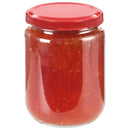 vidaXL 96 db 230 ml-es befőttesüveg piros tetővel