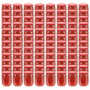 vidaXL 96 db 230 ml-es befőttesüveg piros tetővel