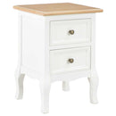 vidaXL 2 db fehér MDF éjjeliszekrény 35 x 30 x 49 cm