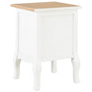 vidaXL 2 db fehér MDF éjjeliszekrény 35 x 30 x 49 cm