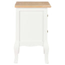 vidaXL 2 db fehér MDF éjjeliszekrény 35 x 30 x 49 cm