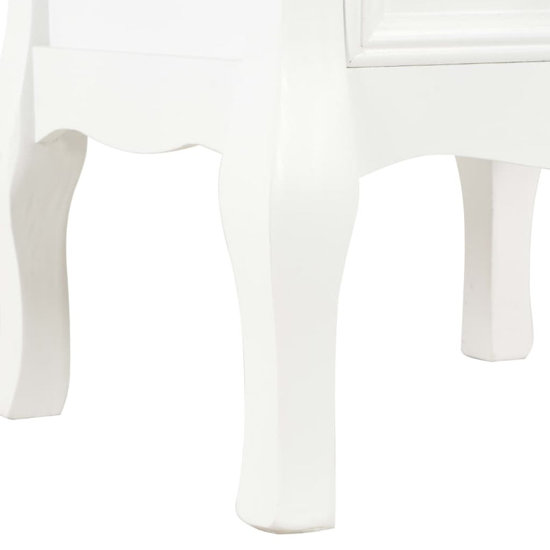 vidaXL 2 db fehér MDF éjjeliszekrény 35 x 30 x 49 cm