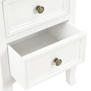 vidaXL 2 db fehér MDF éjjeliszekrény 35 x 30 x 49 cm