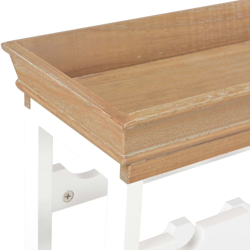 vidaXL fehér MDF borszekrény 70 x 22,5 x 70,5 cm