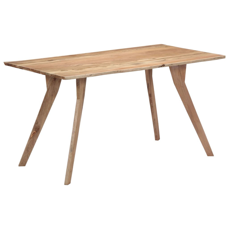 vidaXL tömör akácfa étkezőasztal 140 x 80 x 76 cm