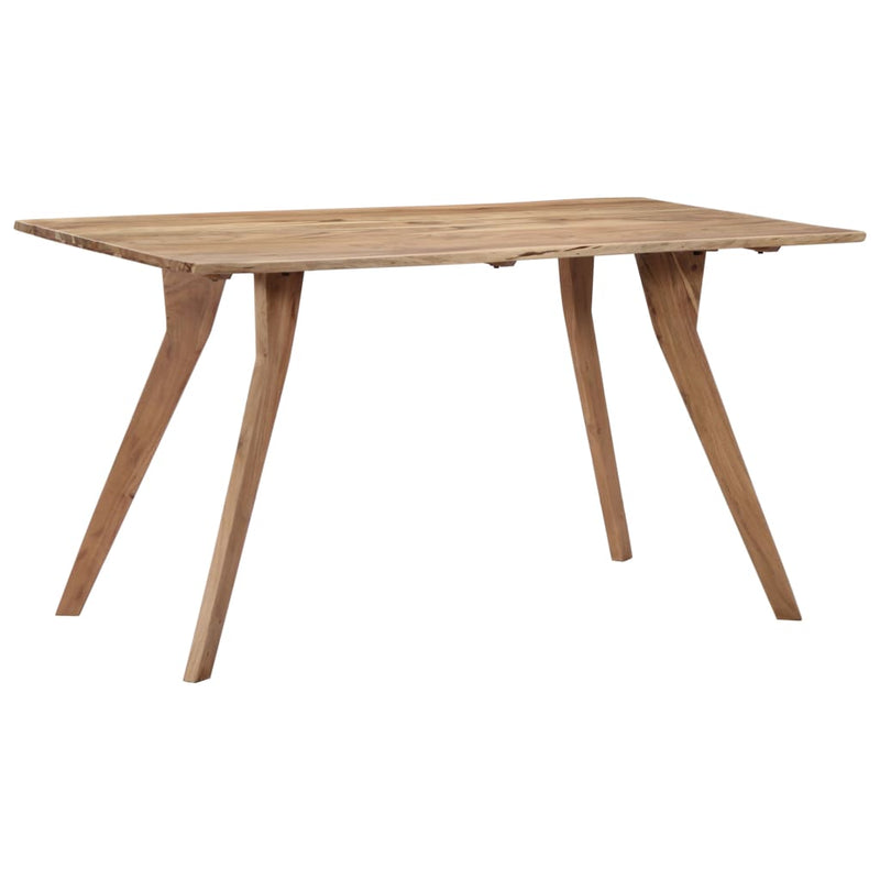 vidaXL tömör akácfa étkezőasztal 140 x 80 x 76 cm