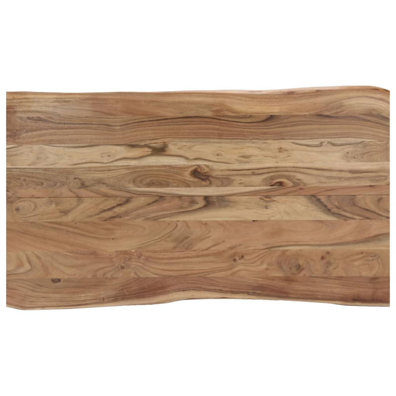 vidaXL tömör akácfa étkezőasztal 140 x 80 x 76 cm
