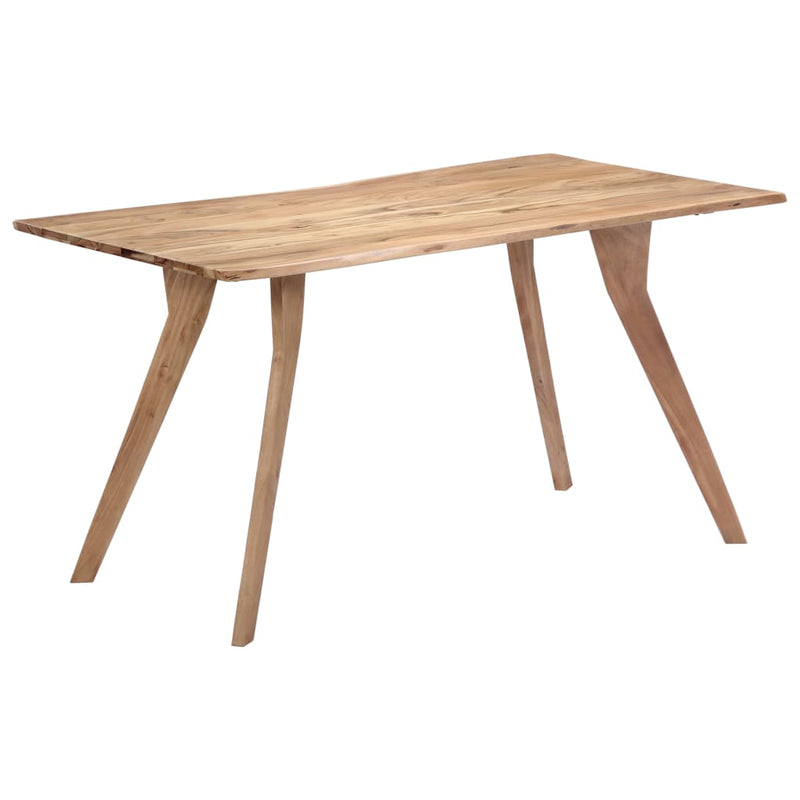 vidaXL tömör akácfa étkezőasztal 140 x 80 x 76 cm