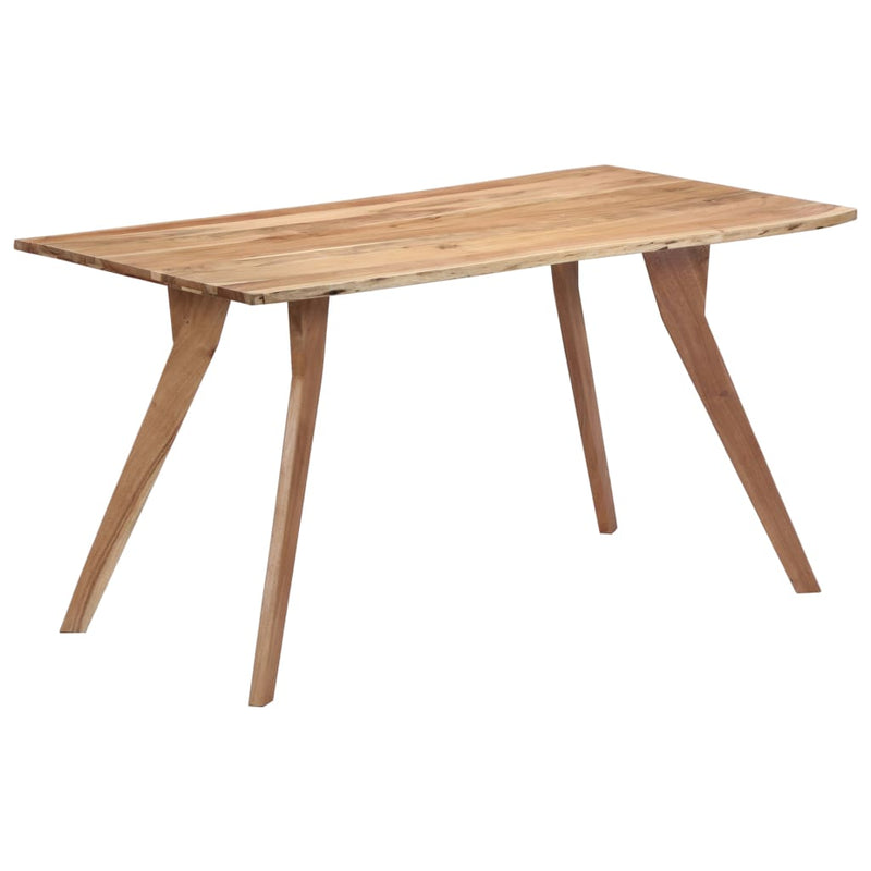 vidaXL tömör akácfa étkezőasztal 140 x 80 x 76 cm