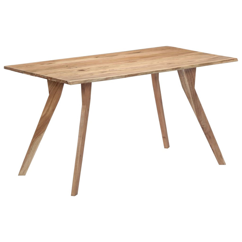 vidaXL tömör akácfa étkezőasztal 140 x 80 x 76 cm