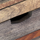 vidaXL szürke tömör akácfából dohányzóasztal 100x50x30 cm