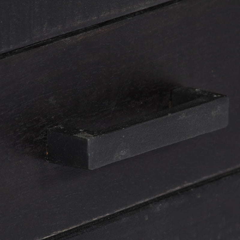 vidaXL fekete tömör mangófa TV-szekrény 118 x 30 x 40 cm