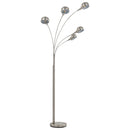 vidaXL ezüst állólámpa 200 cm 5 db E14 típusú foglalattal
