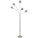 vidaXL ezüst állólámpa 200 cm 5 db E14 típusú foglalattal