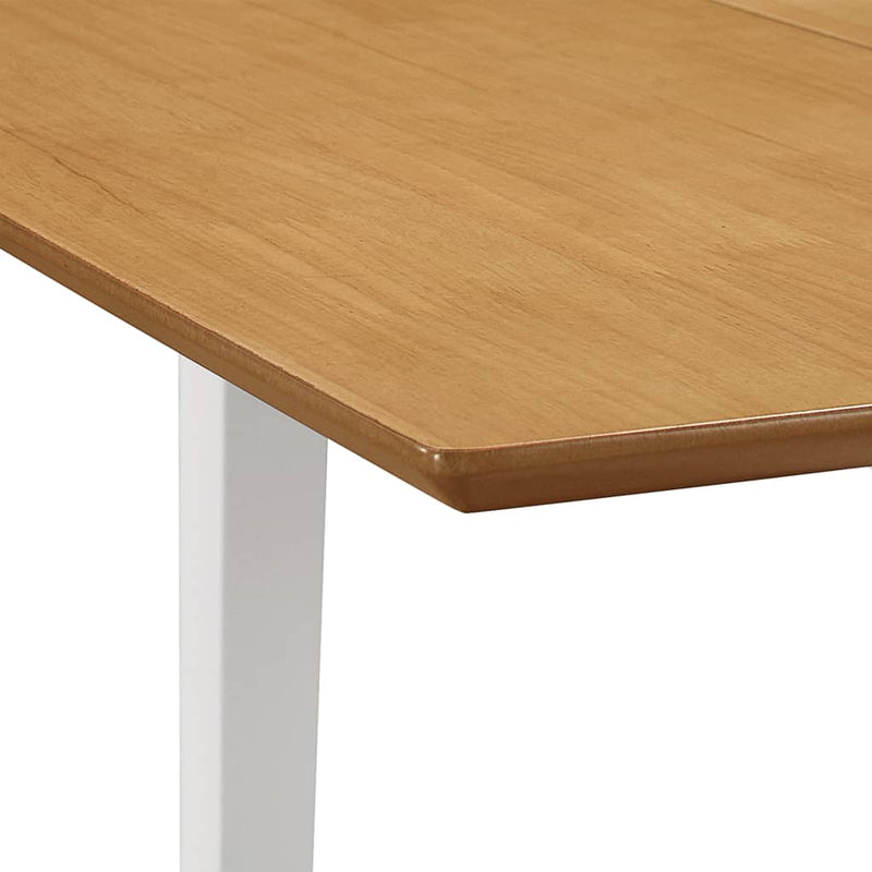 vidaXL fehér kihúzható MDF étkezőasztal (80-120)x80x74 cm
