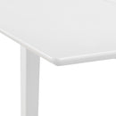 vidaXL fehér kihúzható MDF étkezőasztal (80-120)x80x74 cm
