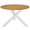 vidaXL fehér MDF étkezőasztal 120 x 75 cm