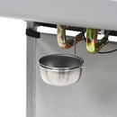 vidaXL ezüst rozsdamentes acél gáz grillező 2 főzőzónával