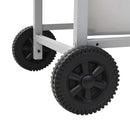 vidaXL ezüst rozsdamentes acél gáz grillező 2 főzőzónával