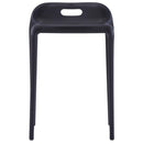 vidaXL 4 db fekete műanyag rakásolható szék