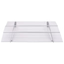 vidaXL ajtókárpit ezüst és átlátszó 150x90 cm PET