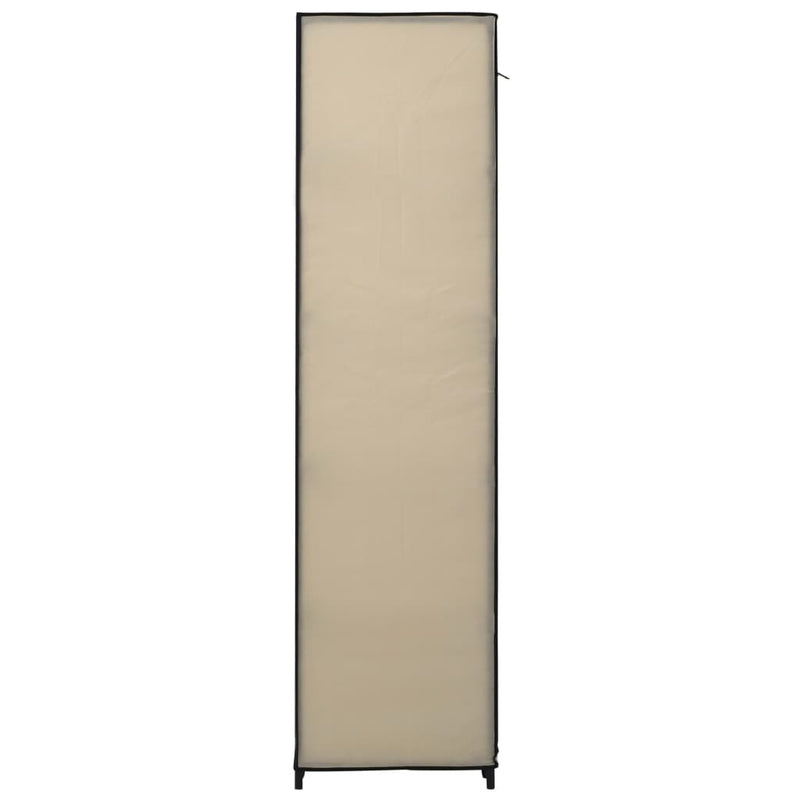 vidaXL 2 db krémszínű összecsukható szövet ruhásszekrény 110x45x175 cm