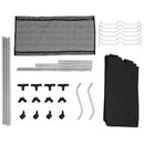 vidaXL fekete acél szennyesszortírozó 3 zsákkal