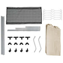 vidaXL krémszínű acél szennyesszortírozó 3 zsákkal