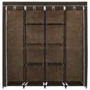 vidaXL barna ruhásszekrény 4 tárolórekesszel 175 x 45 x 170 cm