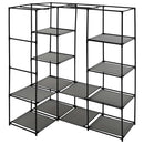 vidaXL szürke sarokruhásszekrény 130 x 87 x 169 cm