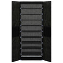 vidaXL fekete szövet cipősszekrény 60 x 30 x 166 cm
