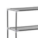 vidaXL 3-szintes ezüstszínű alumínium tárolóállvány 69 x 28 x 169 cm