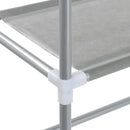 vidaXL 3-szintes ezüstszínű alumínium tárolóállvány 69 x 28 x 169 cm