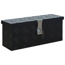 vidaXL fekete alumíniumdoboz 485 x 140 x 200 mm