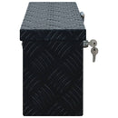 vidaXL fekete alumíniumdoboz 485 x 140 x 200 mm