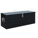 vidaXL fekete alumíniumdoboz 1085 x 370 x 400 mm
