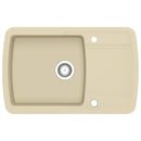 vidaXL bézsszínű, egymedencés gránit mosogatótálca