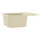 vidaXL bézsszínű, egymedencés gránit mosogatótálca