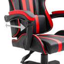 vidaXL piros műbőr gamer szék