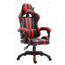vidaXL piros műbőr gamer szék