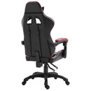 vidaXL bordó műbőr gamer szék