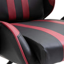 vidaXL bordó műbőr gamer szék
